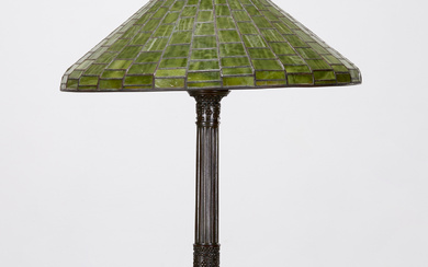 Tiffany Studios, Dichroic Geometric table lamp