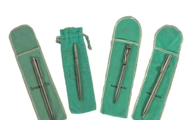 Tiffany & Co. Sterling Silver Pens Estate Lot of 4