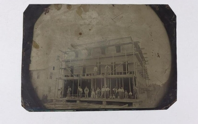 Tintype of Construction Site