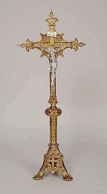 Traditional 35" tall Altar Cross + Very Ornate +