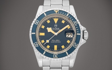Tudor Submariner 'Snowflake', Reference 94110 A stainless steel wristwatch with...