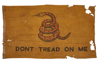 UNITED STATES NAVY: GADSDEN "DONT TREAD ON ME" FLAG.