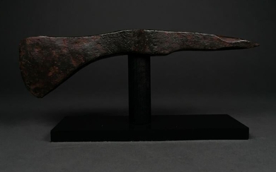 VIKING IRON AXE AND HAMMER ON STAND