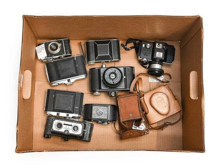 Various Cameras including Bolsey Model C, Zeiss Ikon Baby...
