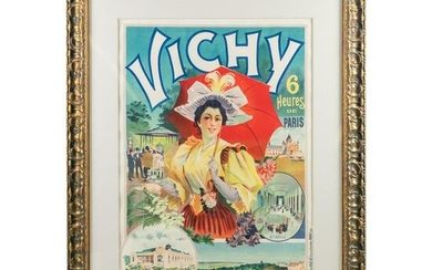 Vichy France Art Nouveau French Tourism Lithograph