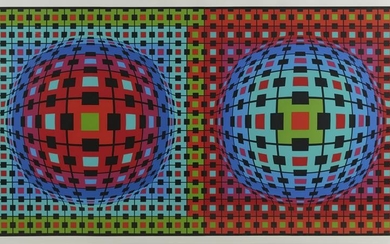 Victor Vasarely "Ionau" Color Screenprint