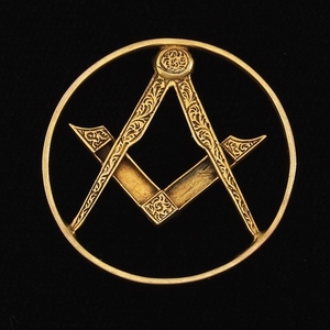 Victorian Gold Masonic Pin/Brooch