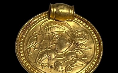 Viking Era Gold Pendant /Ring /amulet. ( Academic report by Dr. Laura Maria Vitga from Roma Italy ) - (1)