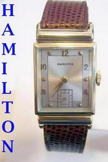 Vintage 14k Gold HAMILTON Winding Watch 1950 Cal 982*