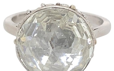 Vintage Victorian Style Approximate 7.50 Carat Rose Cut Diamond Ring