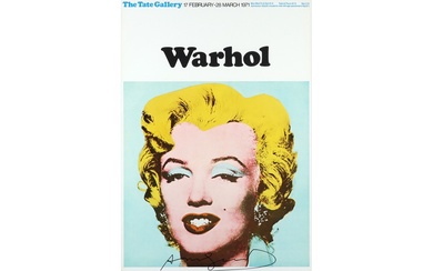 WARHOL ANDY (1930 - 1987) met de hand gesigneerde afficht voor de...