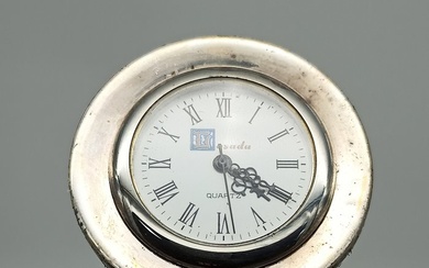Walking stick - Clock - Wood, 925 silver