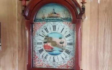 Wall clock - friesland - Wood, Oak - circa 1800