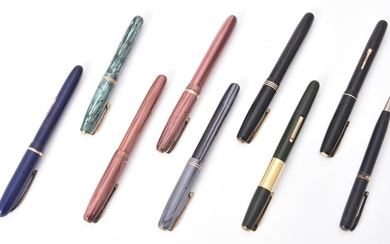 Waterman's, a collection of seven 1940s and later fountain pens