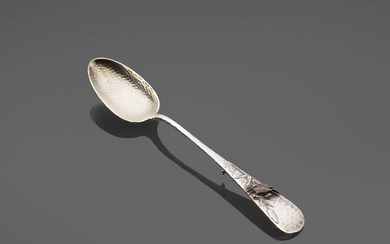 Whiting Mfg. Co. Aesthetic Movement mixed metal serving spoon