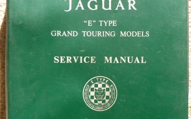 Workshop Manual - Jaguar - E-Type 3.8
