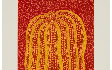 Yayoi Kusama (b. 1929), "A Pumpkin (RT)," 2004, Screenprint and glitter in colors on wove paper