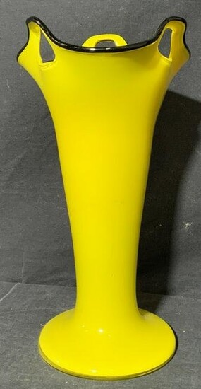 Yellow Tango Glass Vase