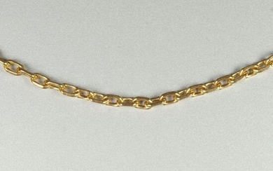 Yellow gold chain (750 thousandths) Weight 9.4 grs.