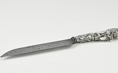 carving knife with silver
