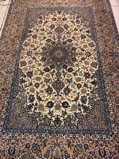 Hand Woven Persian Rug Esfahan 7.1x5.10