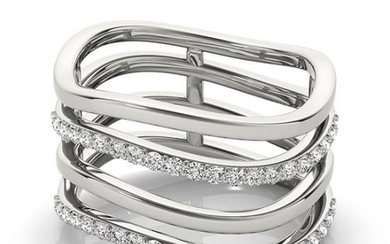 0.55 ctw VS/SI Diamond Fashion Ring 14k White Gold