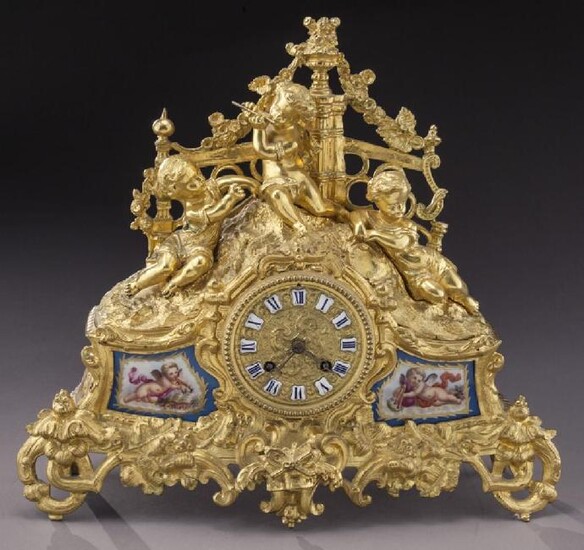 French Ormolu Cased Mantel Clock