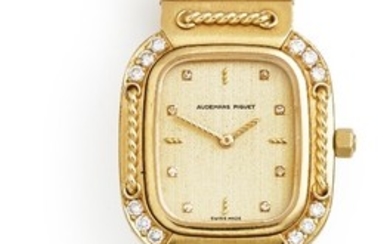 Audemars Piguet: A lady's wristwatch of 18k gold, ref. BA 6085. Quartz movement. 1985.