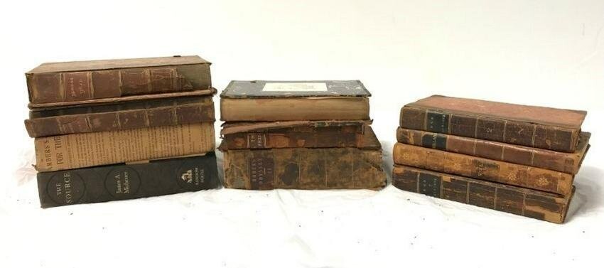 11 PIECES - COLLECTOR'S BOOK LOT, 18TH TO 20TH C