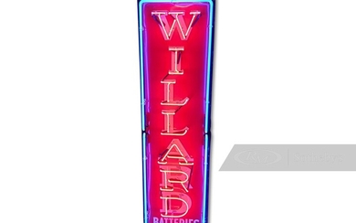 Willard Batteries Neon Tin Sign