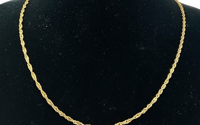 14K Twisted Link 19" Chain