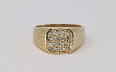 14kt Men's Diamond Ring