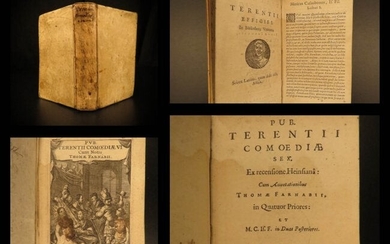 1651 TERENCE Comedies Greek Roman Plays Theatre Farnaby