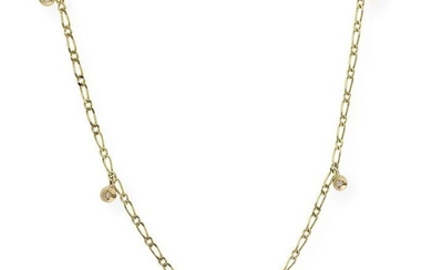 18 kt. Gold, Yellow gold - Necklace - 0.10 ct Diamond
