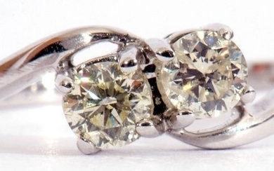 18 kt. White gold - Ring Diamonds