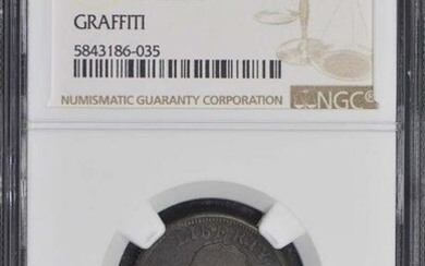 1805 Draped Bust Half Cent 1/2C NGC G Details Small 5 Stems