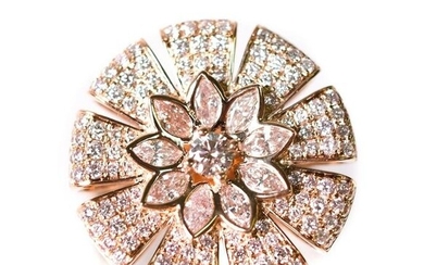18k RG 1.45ct Pink Diamond Ring Modani Jewels