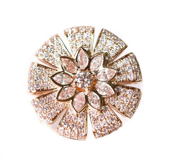 18k RG 1.45ct Pink Diamond Ring Modani Jewels