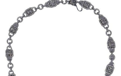 18kt WG and 15.45ct Diamond Necklace