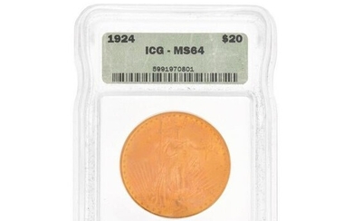 1924 Saint-Gaudens Gold $20.00