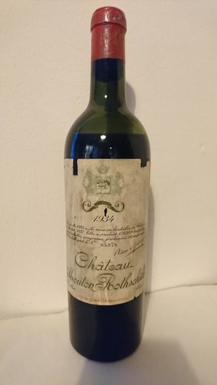 1934 Chateau Mouton Rothschild - Pauillac 2éme Grand Cru Classé - 1 Bottle (0.75L)