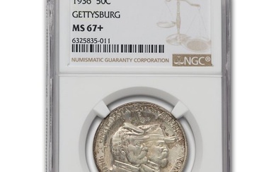 1936 Gettysburg Commemorative Half Dollar MS-67+ NGC