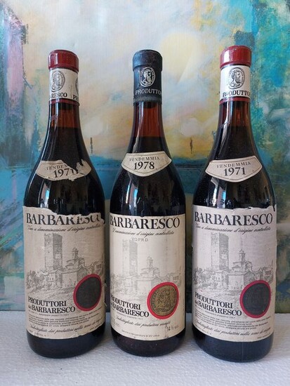 1971 x2 & 1978 Produttori del Barbaresco - Piedmont - 3 Bottles (0.75L)