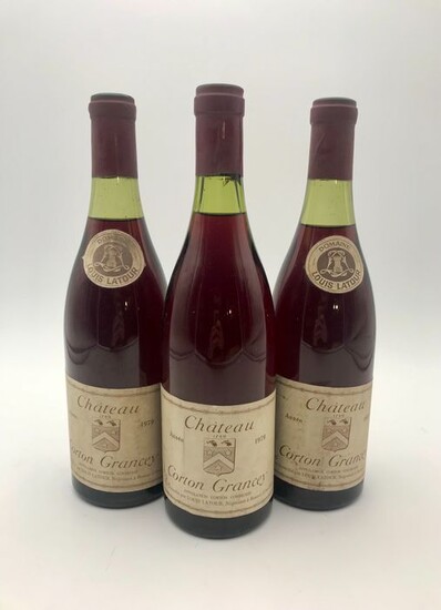 1979 Corton Grand Cru - Château Corton Grancey - Louis Latour - Corton - 3 Bottles (0.75L)