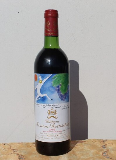 1982 Chateau Mouton Rothschild - Pauillac - 1 Bottle (0.75L)