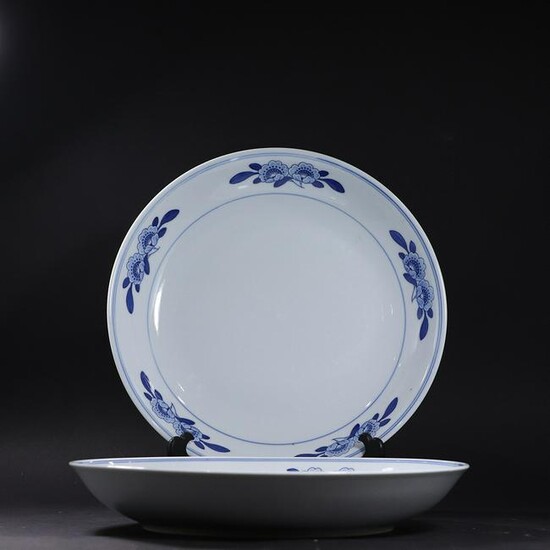 [2] Two Blue and White Chinese Porcelain Bowls