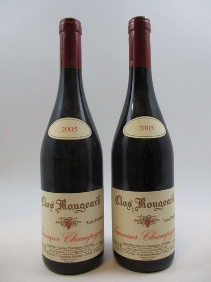 2 bouteilles SAUMUR CHAMPIGNY 2005 Les Poyeux