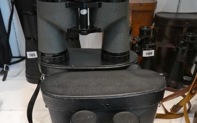 2 pairs of binoculars, 1 by Asahi Pentax (16x50, field...