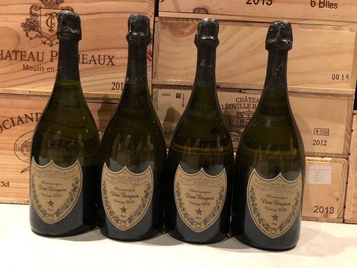 2004 x 2 & 2006 x 2 Dom Perignon Vintage - Champagne Brut - 4 Bottles (0.75L)