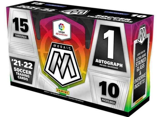 2021/22 Panini Mosaic La Liga - Sealed Hobby Box (15 cards per pack, 10 packs per box)